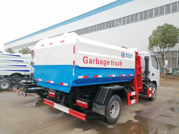 Dongfeng 3 ton to 22ton Side Load Garbage Truck With Lift System For Transport Food Waste