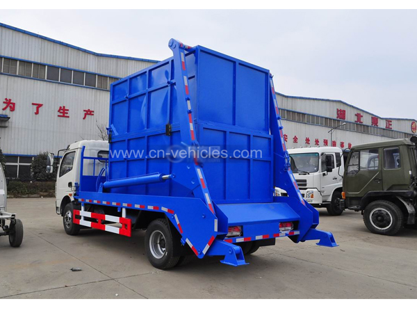 DFAC Dongfeng brand 5 Ton Swing Arm Skip Loader Garbage Truck