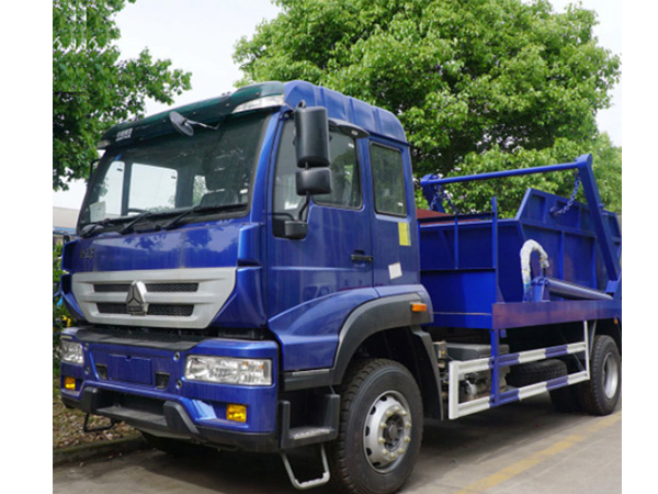 HOWO 266hp 336hp 6wheeler Skip Loader Garbage Bin Truck