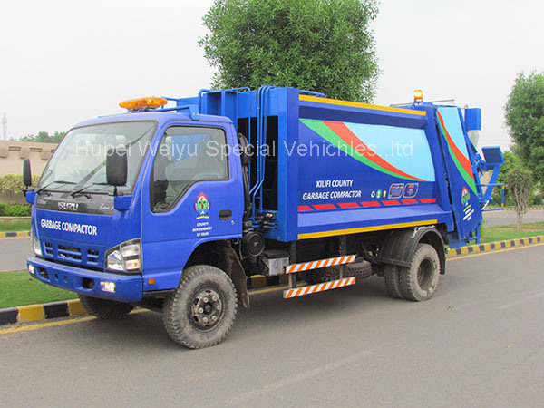 Isuzu 4cbm and 7cbm Garbage Compactor Truck for Sale