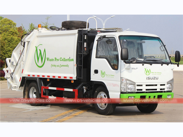 Customer purchased ISUZU ELF 5cbm Garbage Compactor Truck