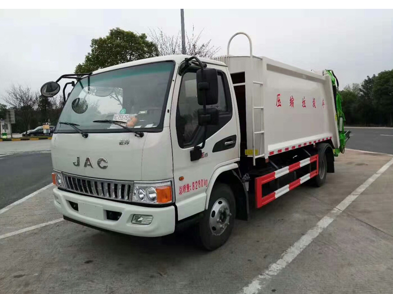 5000liters JAC Rear Load Garbage Compactor Trucks for Sales