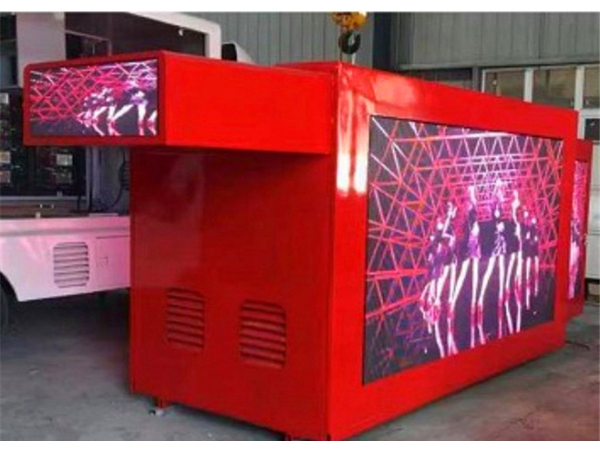 3 Sides P5 Customized 9ft 12ft 16ft LED Display Truck Body Box for Sale to Israel