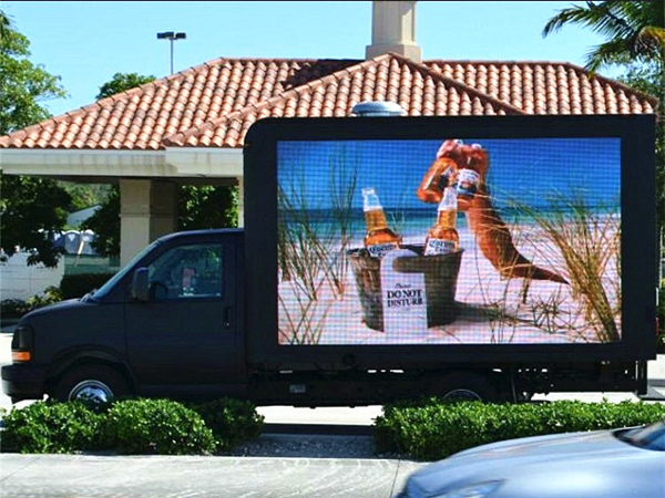 3 Side P6 P5 P4 Full color Digital Led Mobile Billboard Advertising Truck For Sale