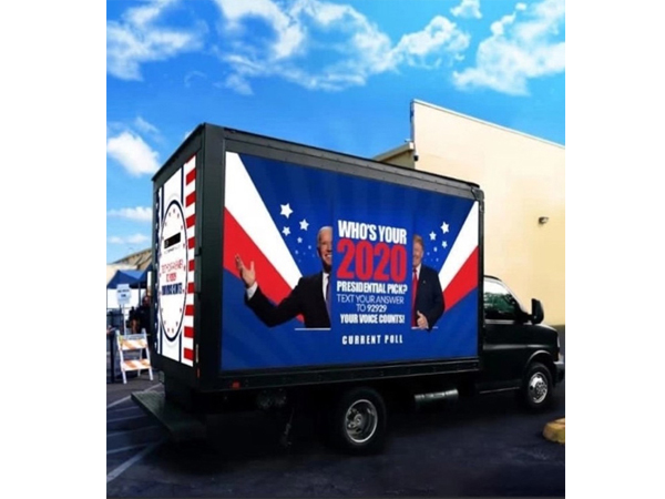 High Brightness Outdoor Digital LED Billboard Box Mounted on Truck Exported to USA