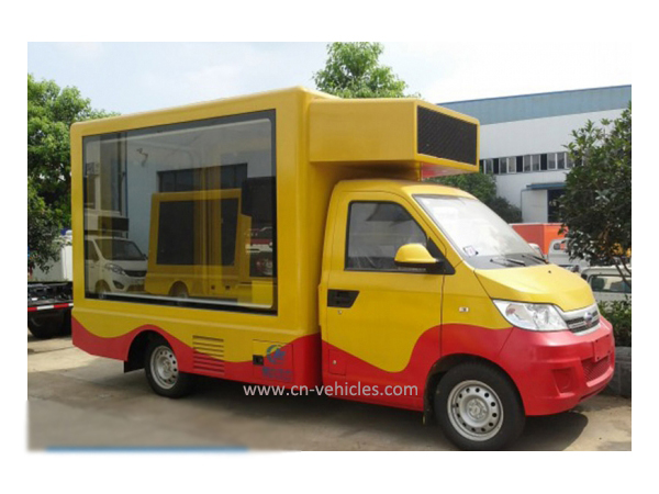 Ford Ad Truck Mounted Outdoor LED Display System With Mobil Stage