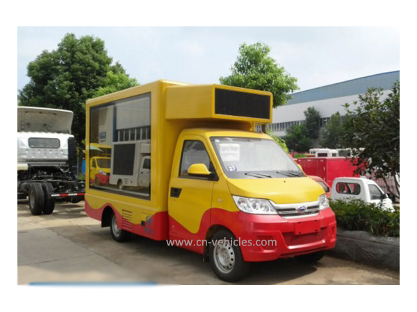 Ford Ad Truck Mounted Outdoor LED Display System With Mobil Stage