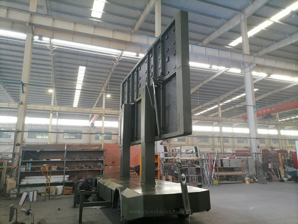 Customer Made Outdoor LED P4 Full Color Billboard Advertisement Folding Screen Trailer for Sales