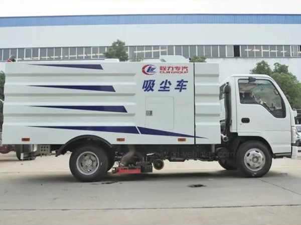 ISUZU 5m3 Stainless Steel Tanker Vacuum Sweeper Truck for Air Port Cleaning