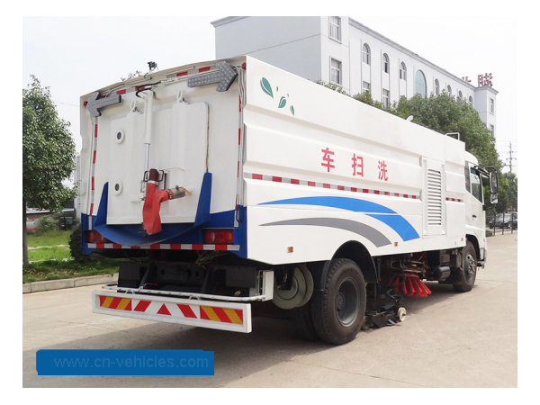 DongFeng 7cbm Sweeper Width 3.5mm KINGRUN High Pressure Road Washing Truck