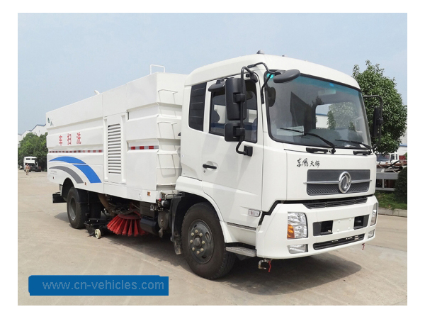 DongFeng 7cbm Sweeper Width 3.5mm KINGRUN High Pressure Road Washing Truck