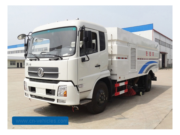 DongFeng 7cbm Sweeper Width 3.5mm KINGRUN High Pressure Road Washing Truck