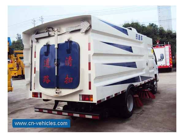 Isuzu 600P Vacuum Dust Truck Mounted Sweeping Machines