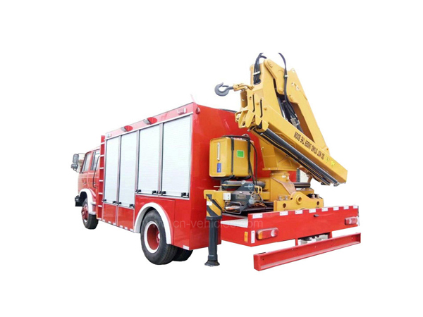 Fire Rescue Truck With 10 Ton Xcmg Crane