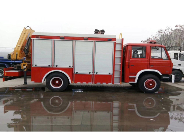 Fire Rescue Truck With 10 Ton Xcmg Crane