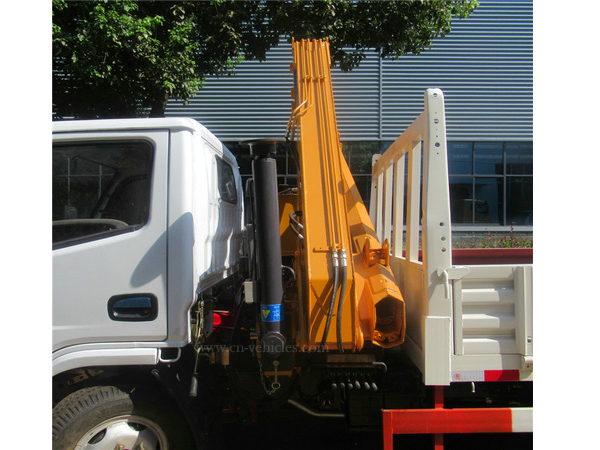 Dongfeng 3 ton hydraulic grab brick folding 2 tons knuckle boom truck mounted crane for sale