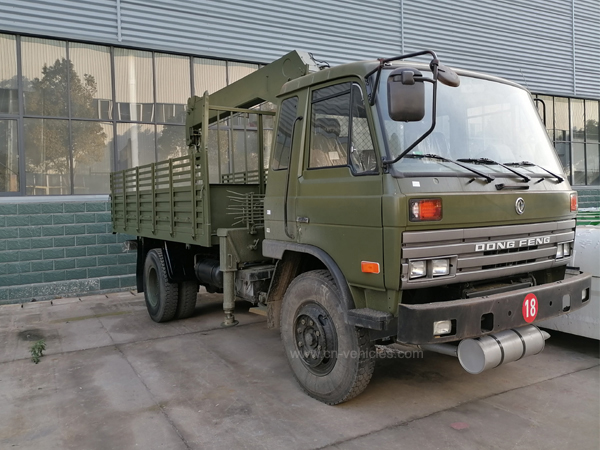 Chengli Factory Export Dongfeng DFAC Truck Mountd 4 Ton Straight Crane for Army with Lorry