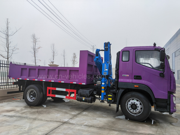 Foton Truck 3.2Ton Crane XCMG Telescoping Boom Truck Mounted Fold Crane