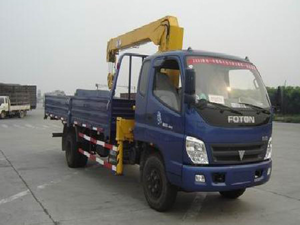 FOTON 3.5ton small truck with crane 4.3m cargo box cargo truck with crane boom