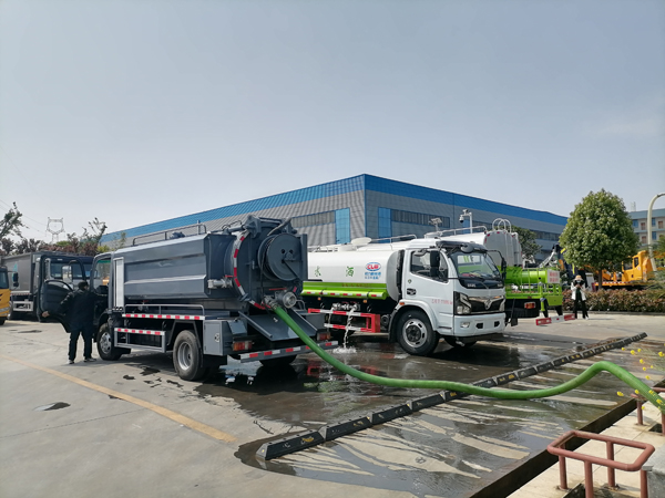 ISUZU 5000Liter High Pressure Vacuum Tanker Combination Sewer Flushing Cleaning Jetting Truck 