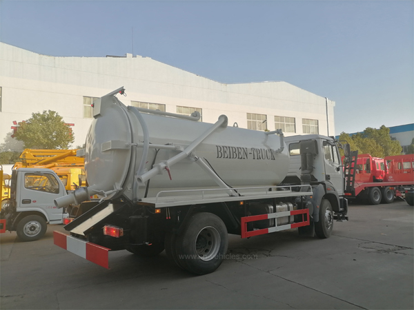 BEIBEN North Benz 8cbm To 12cbm Cubic Meter Vacuum Sewage Suction Truck Septic Tanker Truck Based on Mercedes Benz technology