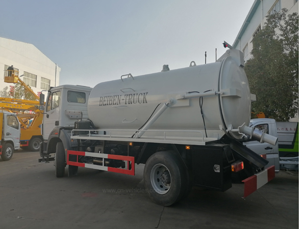 BEIBEN North Benz 8cbm To 12cbm Cubic Meter Vacuum Sewage Suction Truck Septic Tanker Truck Based on Mercedes Benz technology
