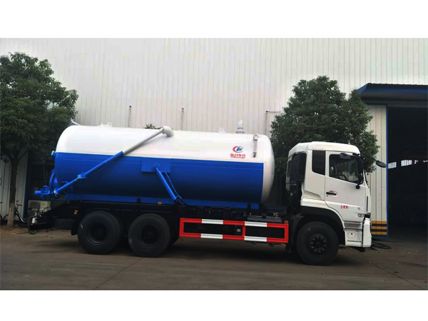 Dongfeng 240HP Cummins Engine 16cbm  Rear 2 Axle Sewage Tank Truck for Sales
