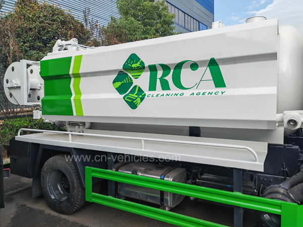 Foton RHD 6CBM High Pressure Combined Suction and Jetting Sewage Cleaner Truck