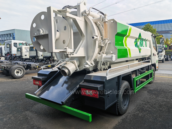 Foton RHD 6CBM High Pressure Combined Suction and Jetting Sewage Cleaner Truck