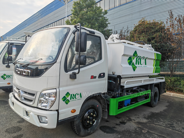 Foton RHD 6CBM High Pressure Combined Suction and Jetting Sewage Cleaner Truck