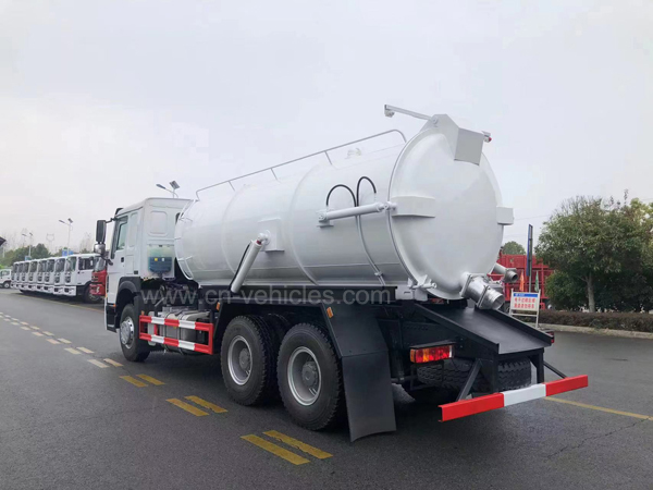 Sinotruck howo High Pressure Vacuum Fecal Suction Vehicle 12000liters Sewage Sewer Cleaning Truck