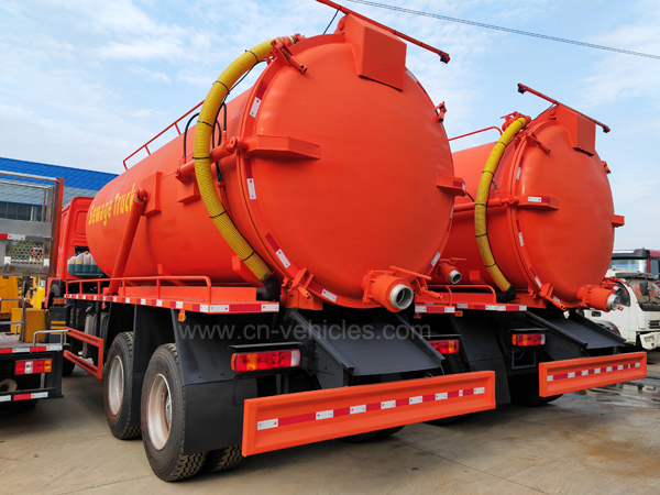 Sinotruk HOWO 12wheeler Full Drive 20cbm Sewage Suction Vacuum Truck
