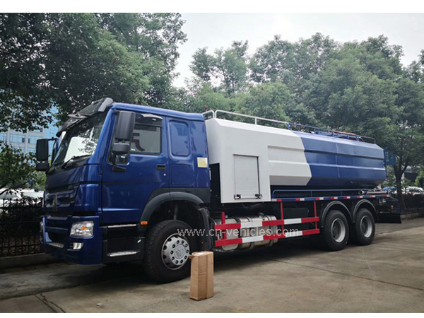 HOWO Sinotruck 6cbm Water Tanker 10cbm Sewage Tanker High Pressure Vacuum Suction Truck  For Sale
