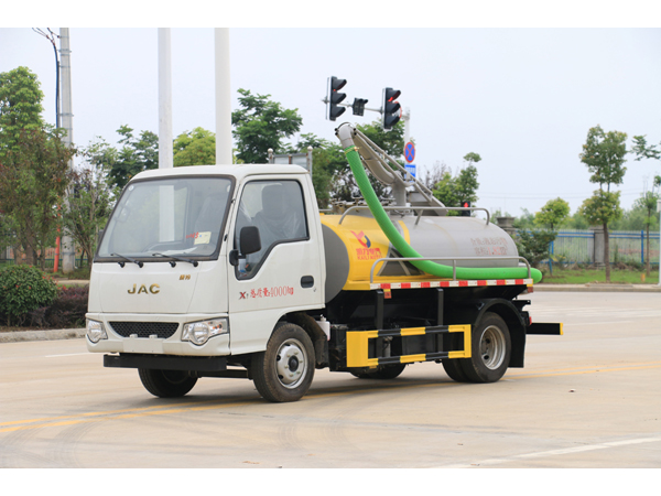 JAC Mini 1500 liter Tanker Sewer Suction Truck With Jetting Pump
