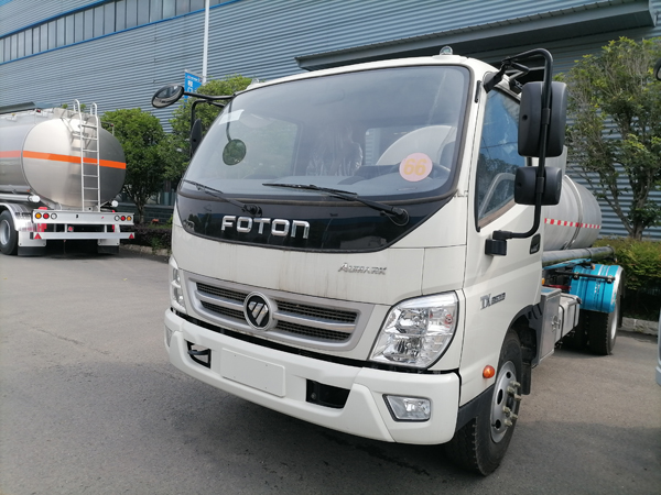 Foton 5000liter SS304 Mobile Tanker Drink Portable Water Transport Truck Export to Venezuela 